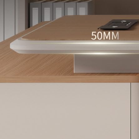94" L-Shaped Executive Desk with Lockable Drawer