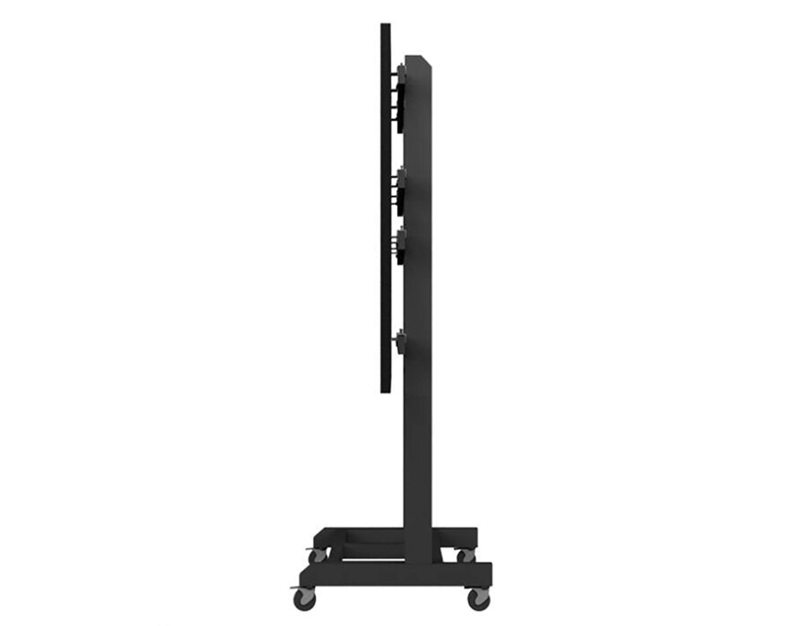 Quad Monitor Stand with Wheels for 40–60" Screens