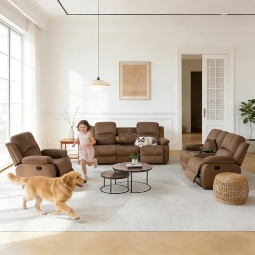 Manual Reclining Sofa Set