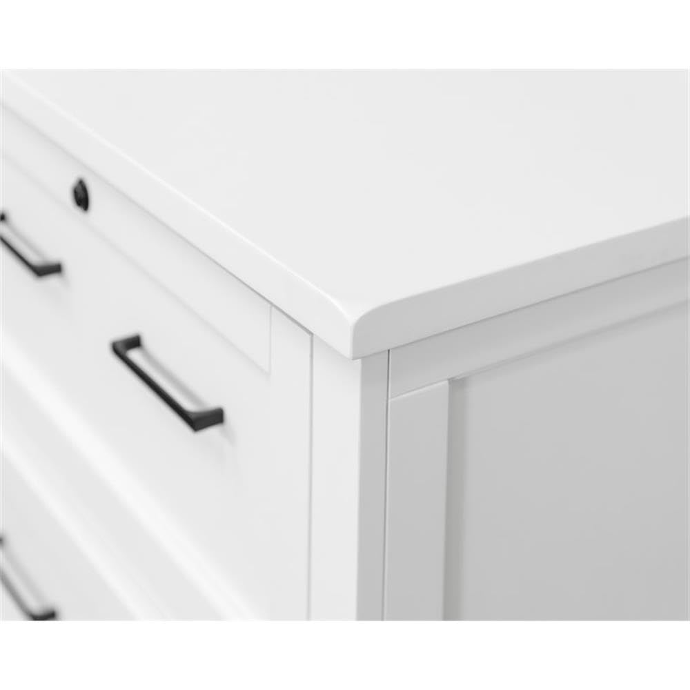Modern Wood Lateral File Office Lateral File Storage Fully Assembled White
