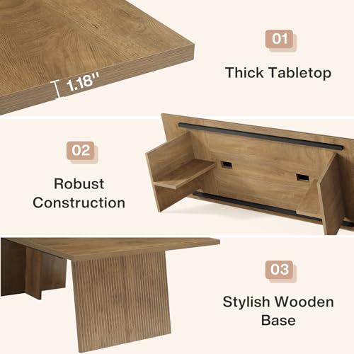 8ft Conference Table for 10 People