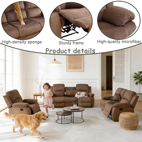 Manual Reclining Sofa Set