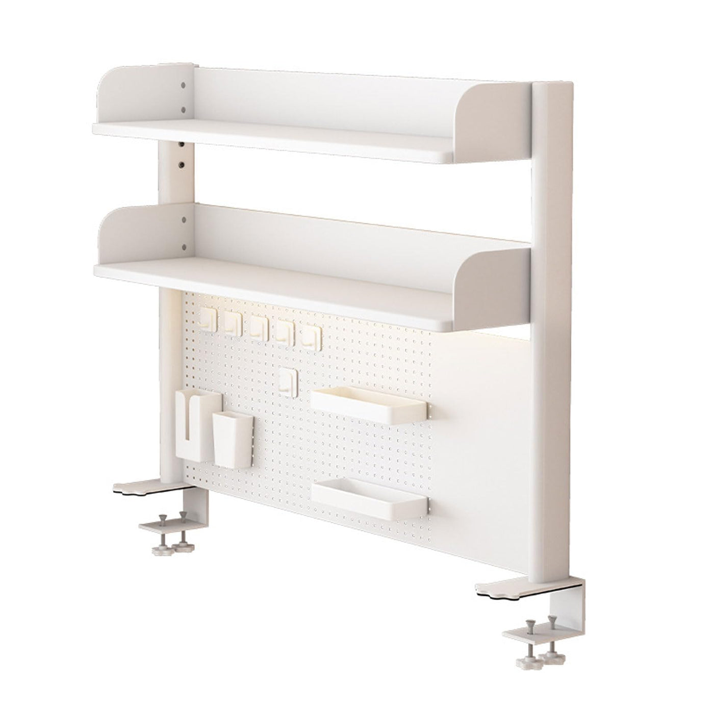 3-Tier Clamp-On Desk Organizer Shelf
