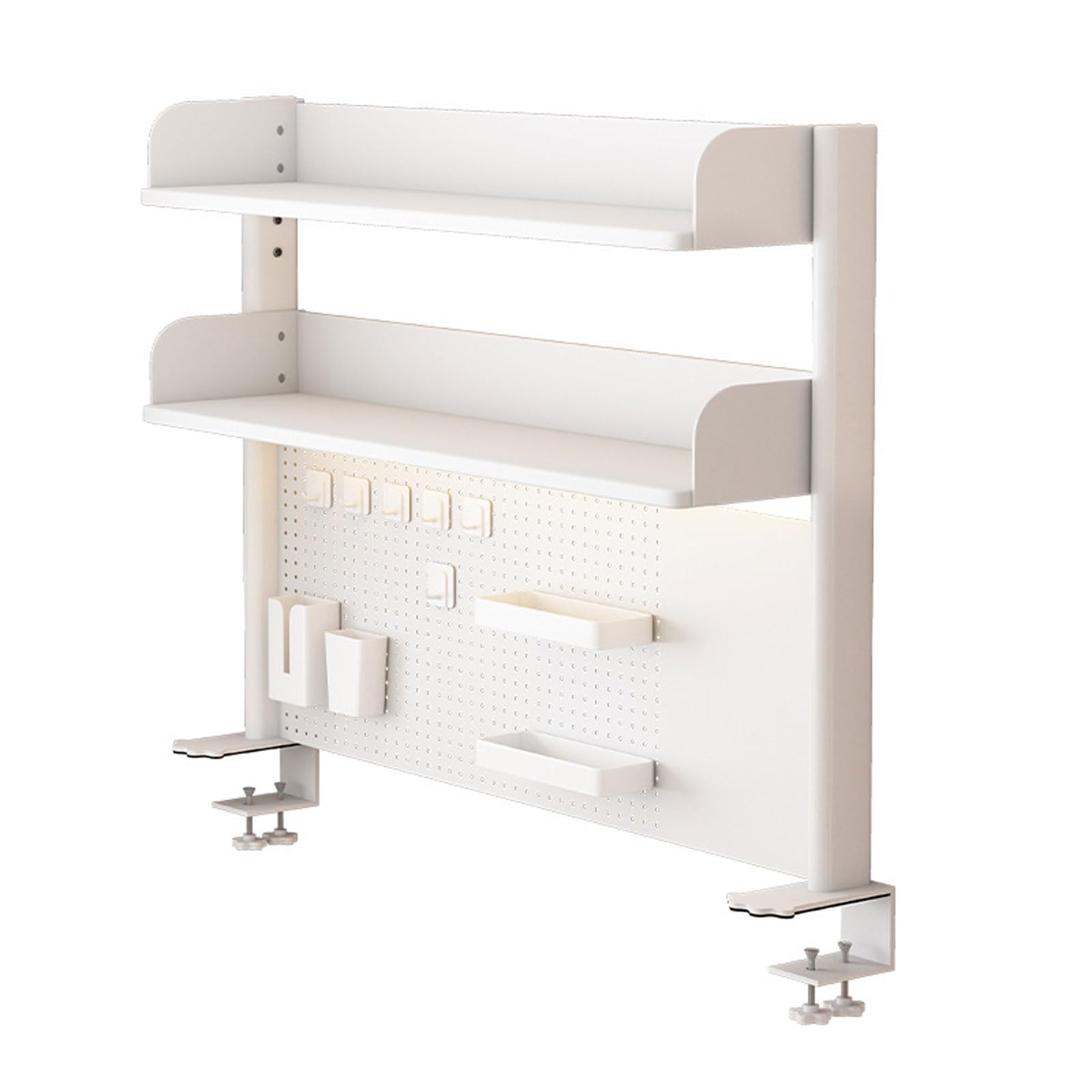 3-Tier Clamp-On Desk Organizer Shelf