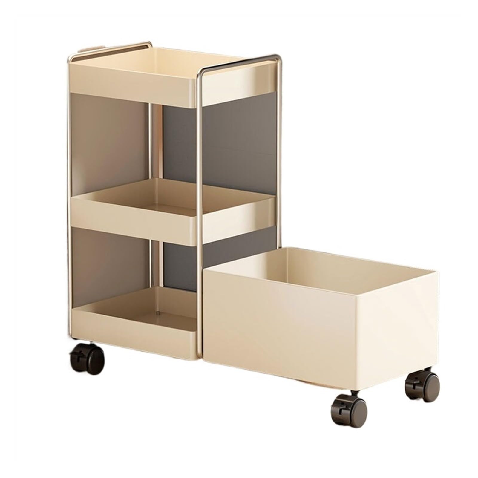 Movable Under-Desk Book Storage Rack
