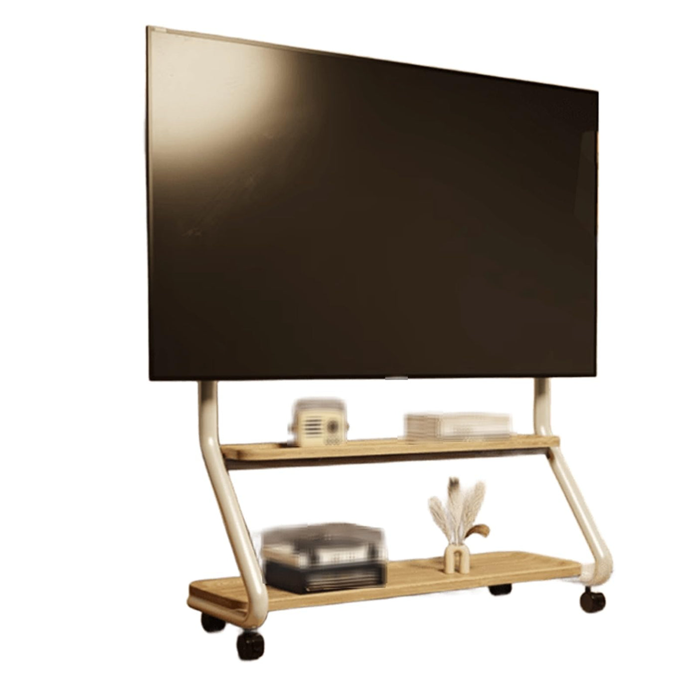 Mobile TV Stand with Storage for 32–100" Screens
