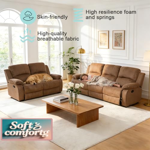 Manual Reclining Sofa Set