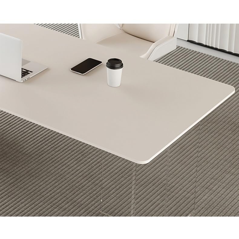 Modern Office Desk in Cream White