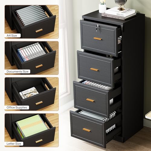 4-Drawer Locking File Cabinet