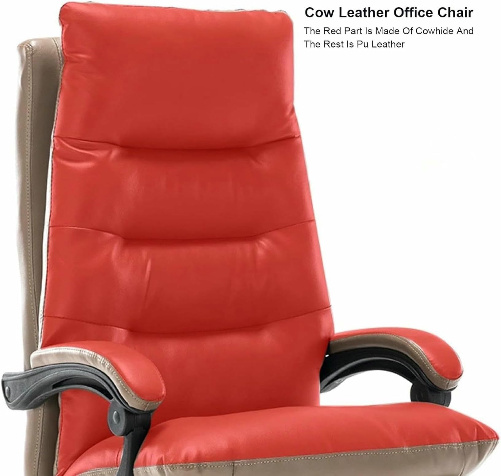 Executive Leather Office Chair with Footrest