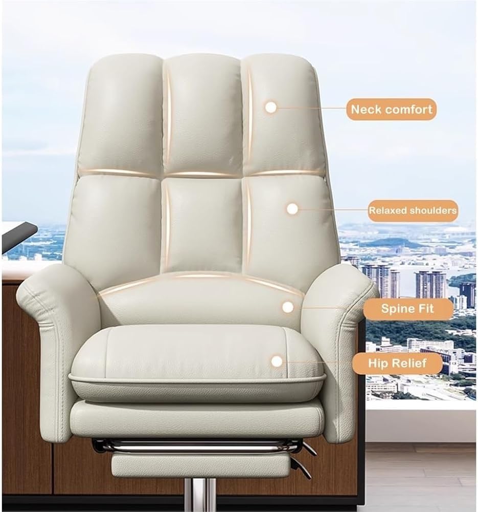 Ergonomic Executive Office Chair with Lumbar Support