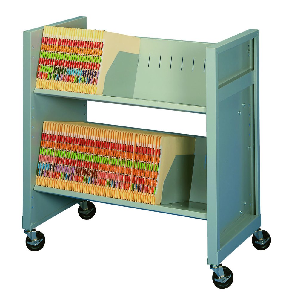 Under-Desk Mini File Cart with 2 Shelves