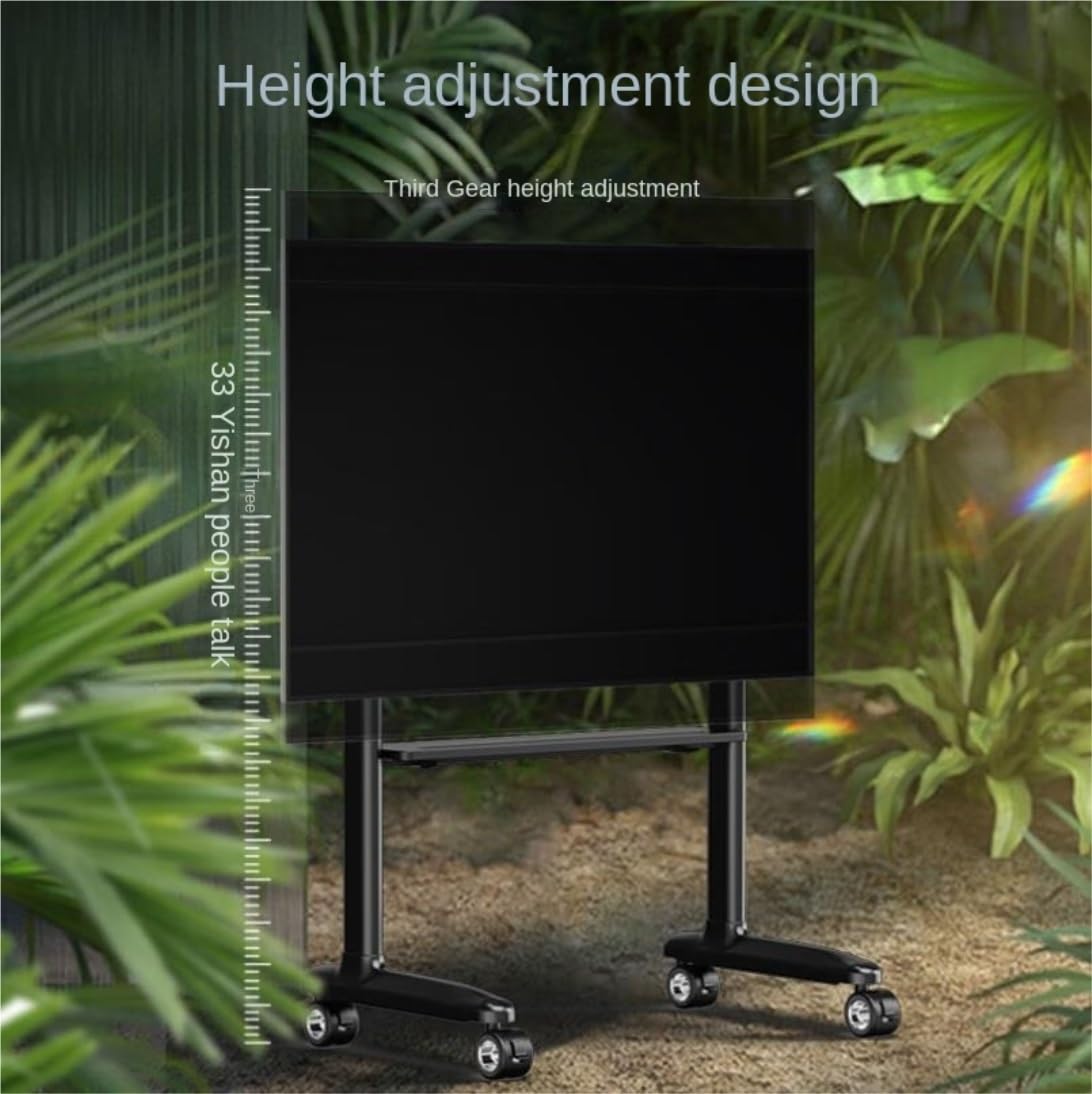 Height-Adjustable Mobile TV Stand for 42–86" TVs
