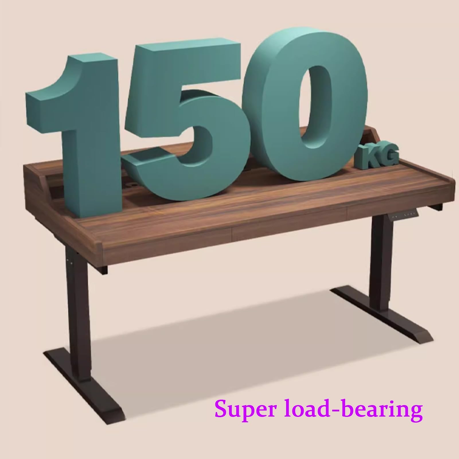Adjustable Standing Desk with 3 Drawers