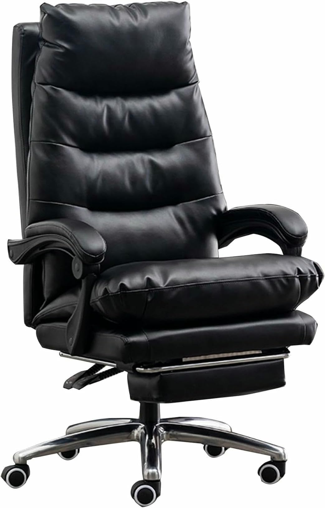 Executive Leather Office Chair with Footrest