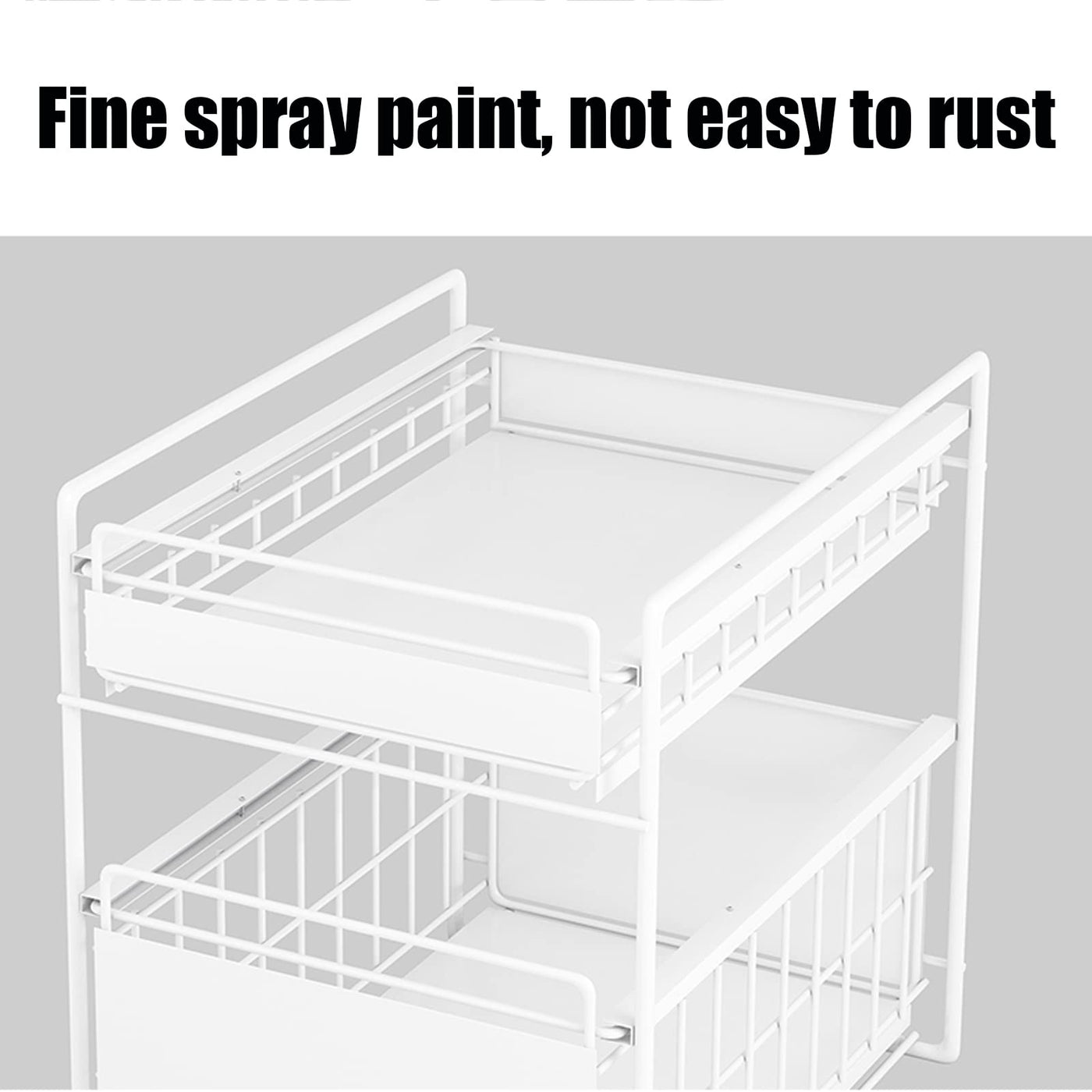 Under-Sink Pull-Out Storage Shelf Organizer