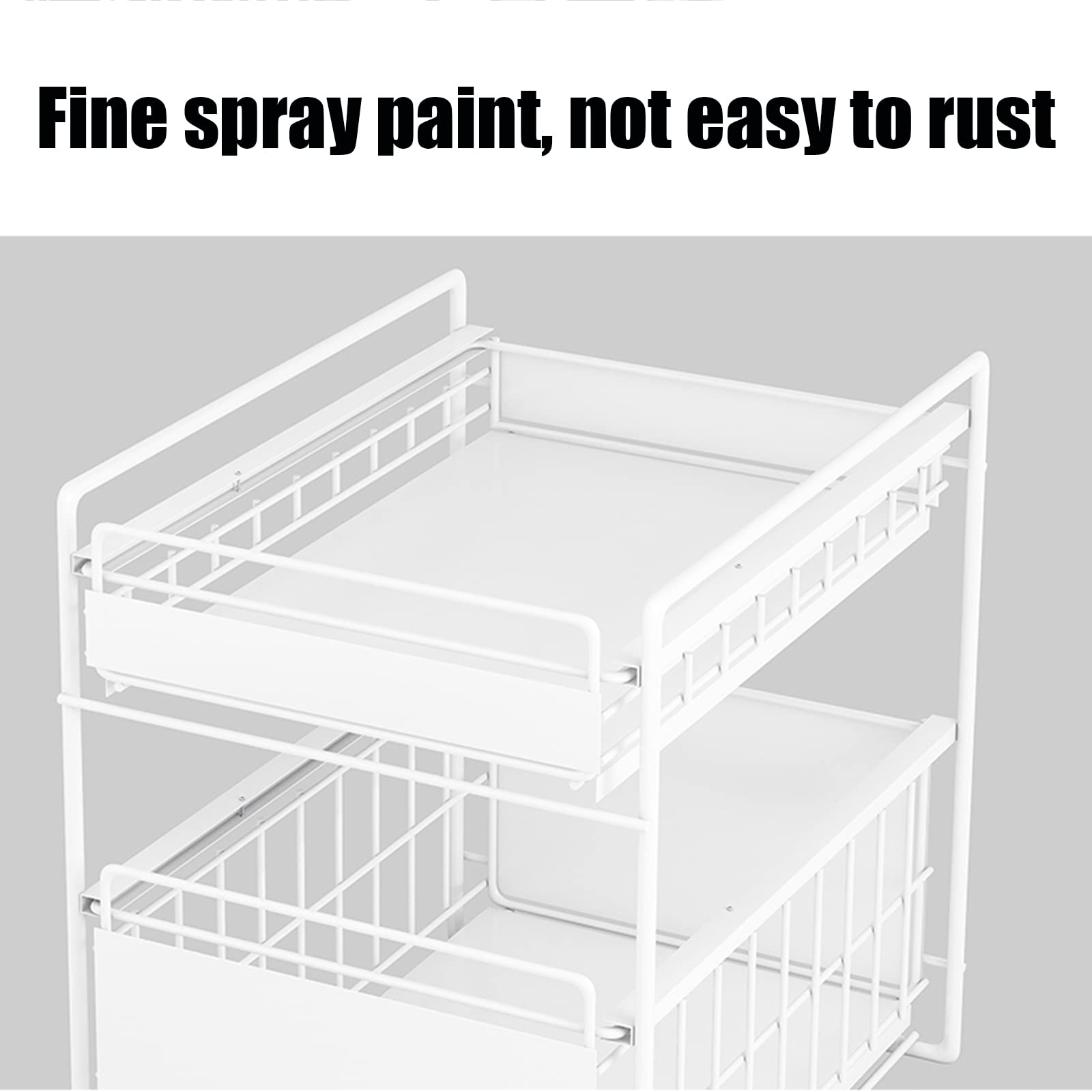 Under-Sink Pull-Out Storage Shelf Organizer