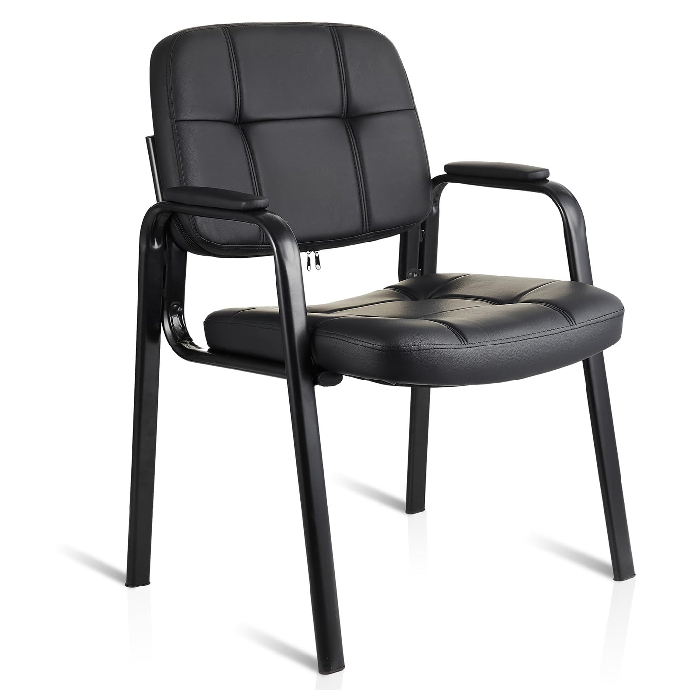 CLATINA Big & Tall Leather Waiting Room Guest Chair