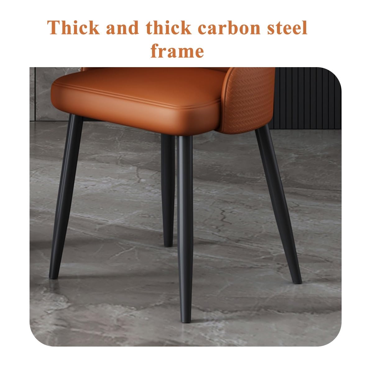 Minimalist Faux Leather Dining Chair