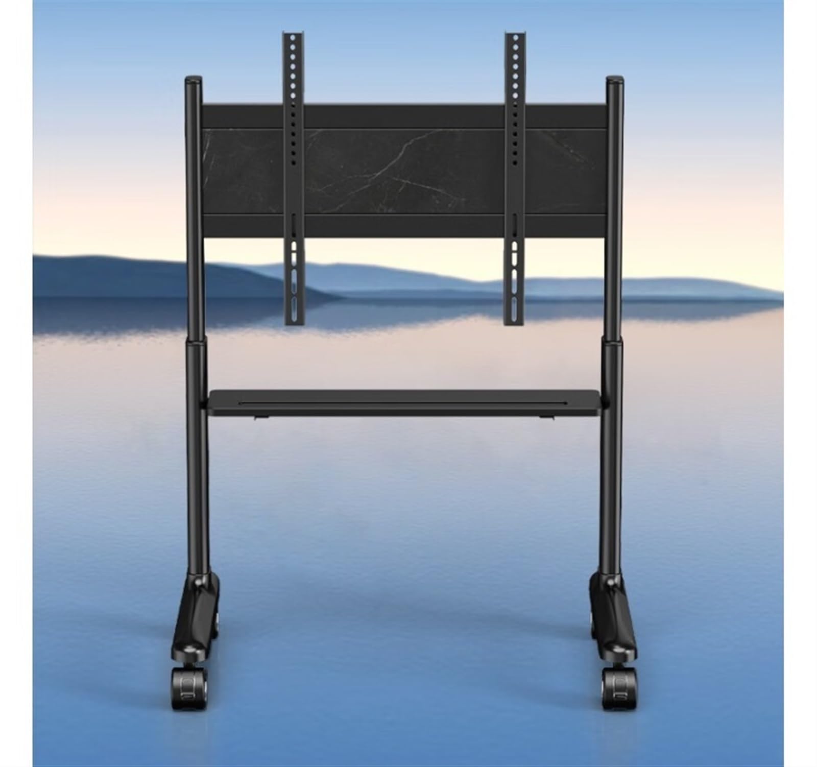Height-Adjustable Mobile TV Stand for 42–86" TVs