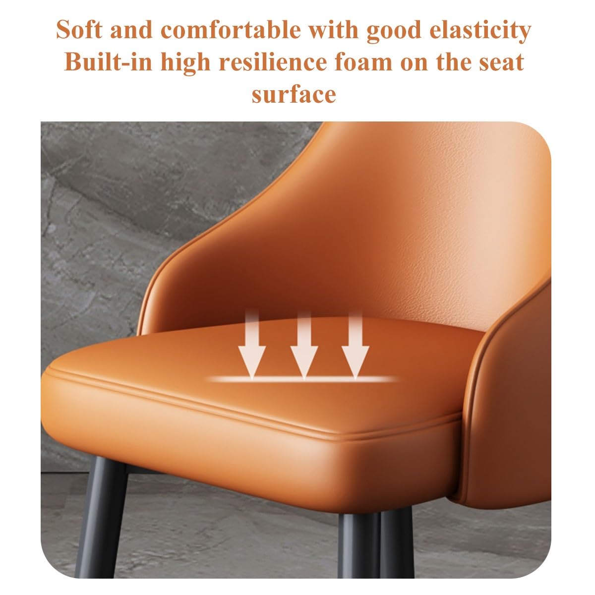 Minimalist Faux Leather Dining Chair