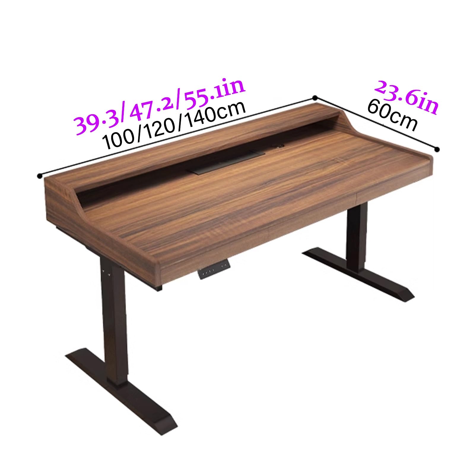 Adjustable Standing Desk with 3 Drawers