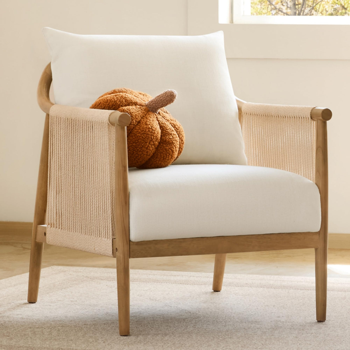 CHITA Braid Armchair, Modern Accent Chair for Living Room