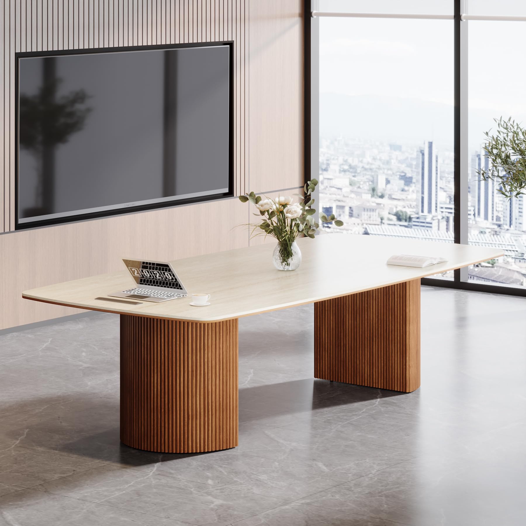 6.56ft Conference Table for 8–10 People