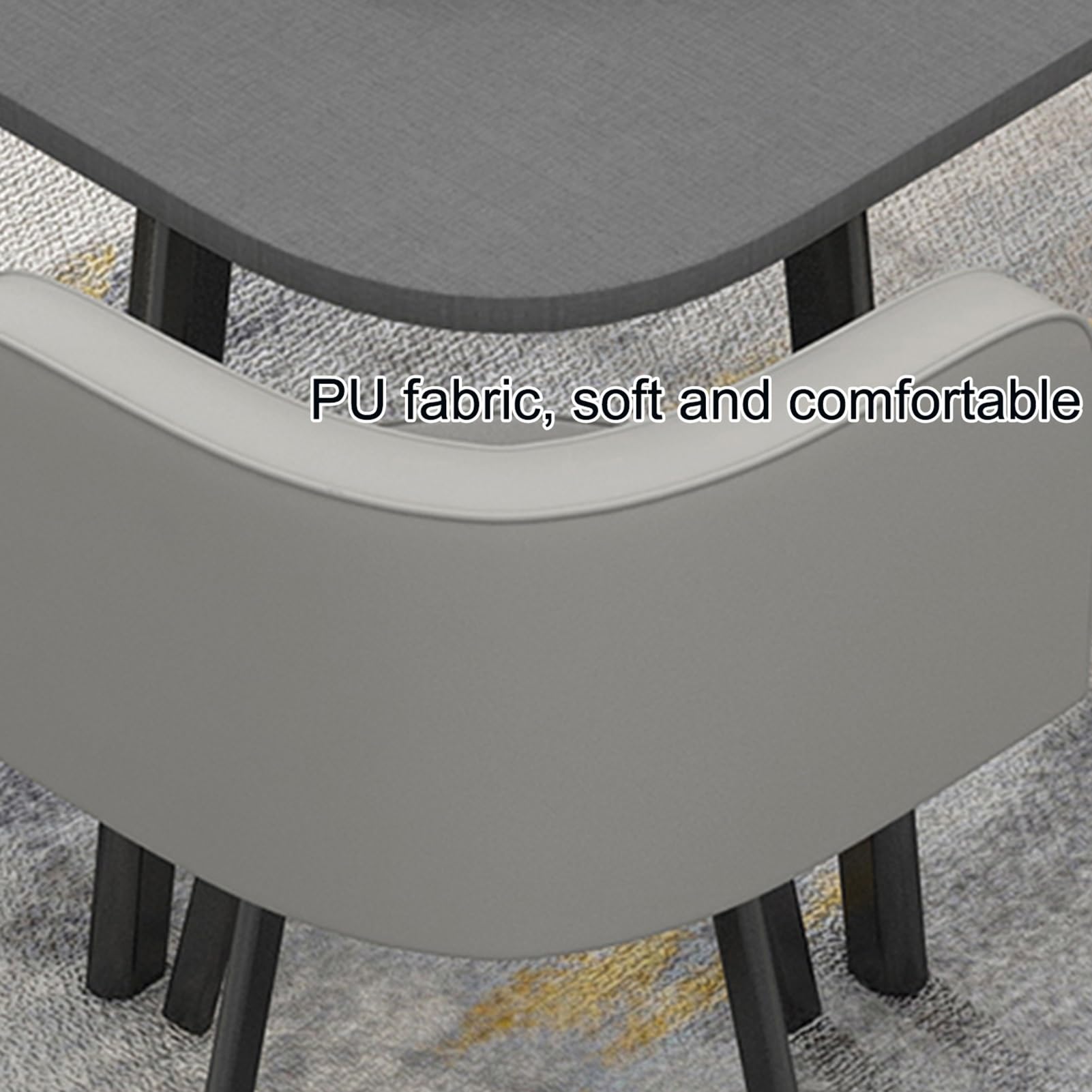 Space-Saving Meeting Table Set with Chairs