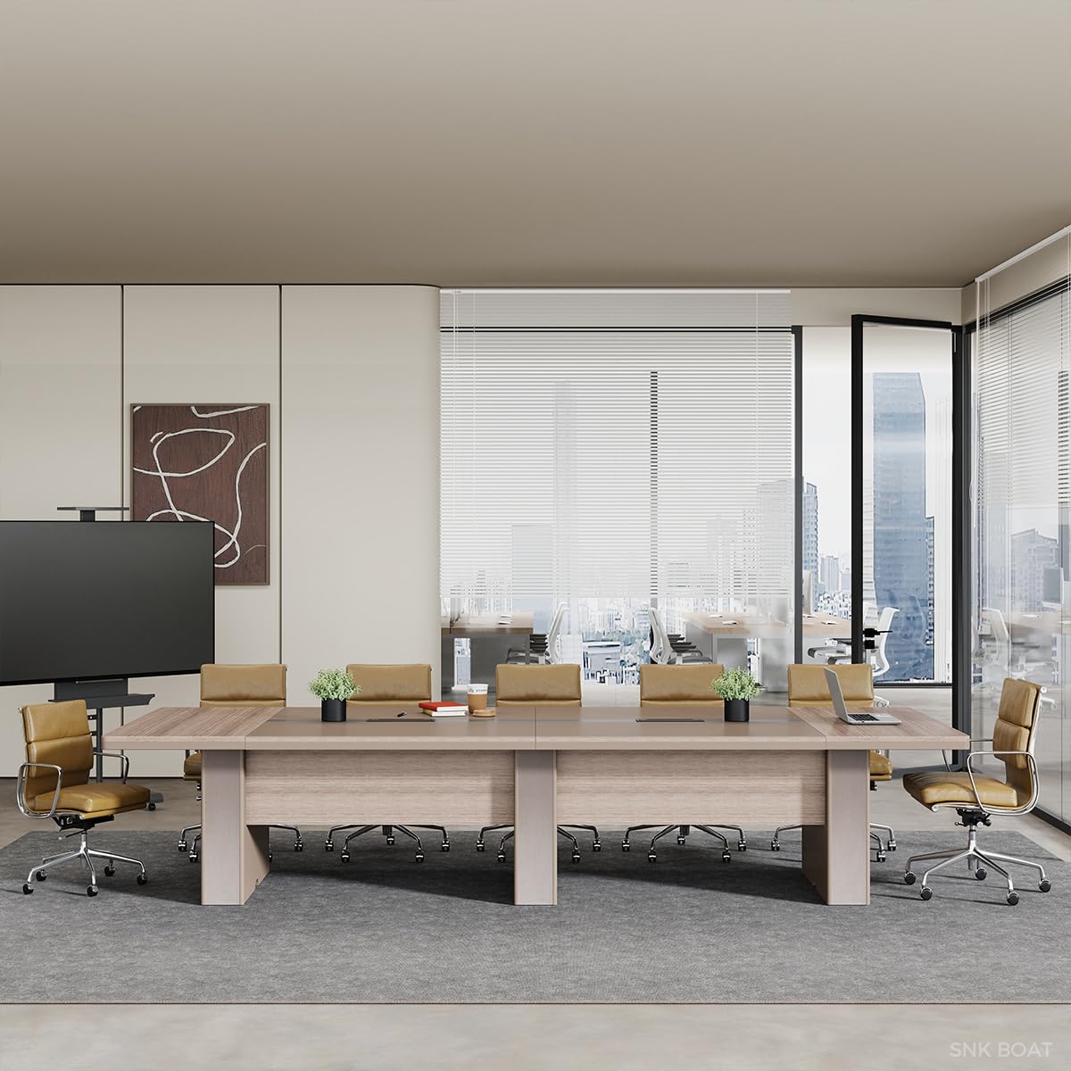 12FT Conference Table for 12–14 People