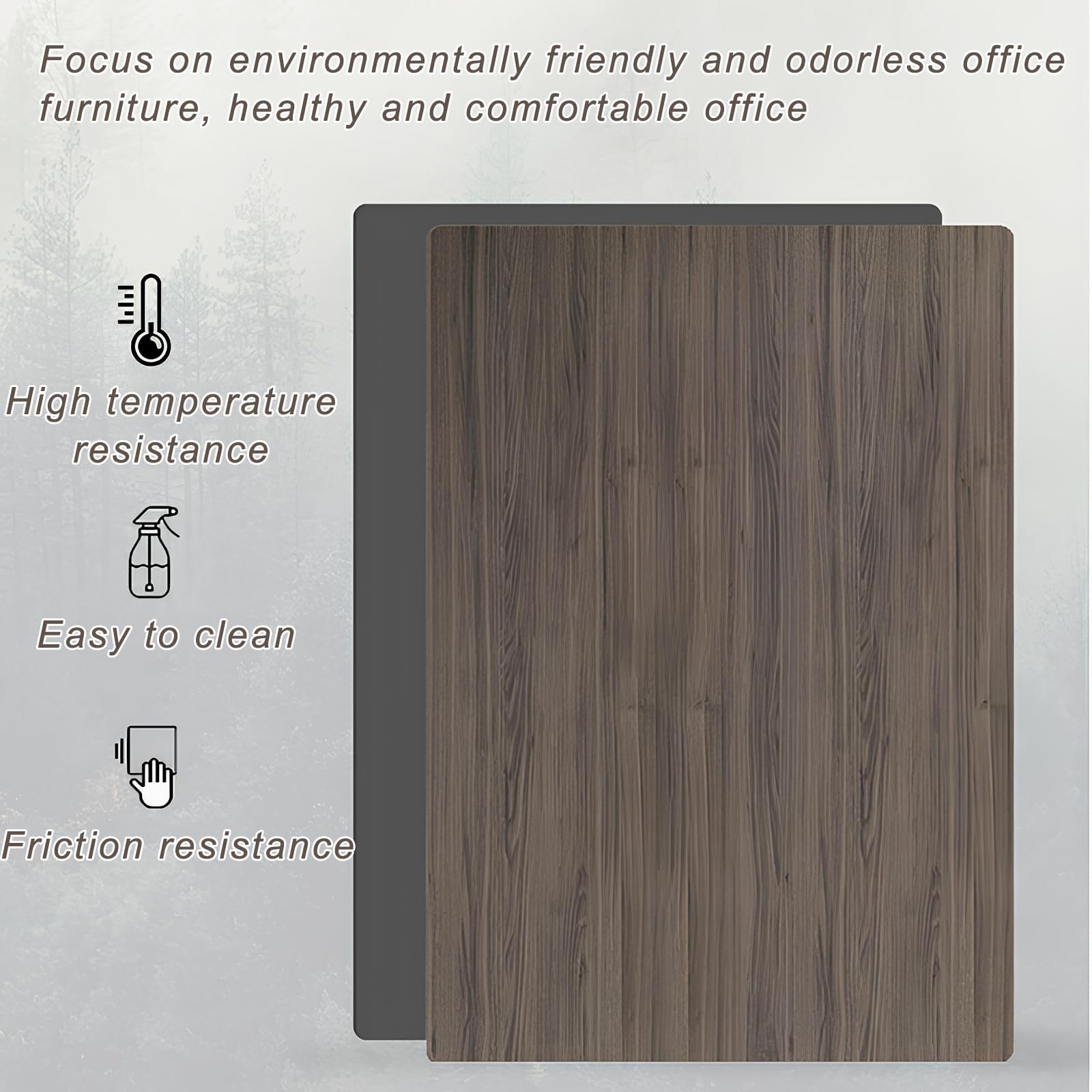 L-Shaped Executive Desk with Locking Cabinet