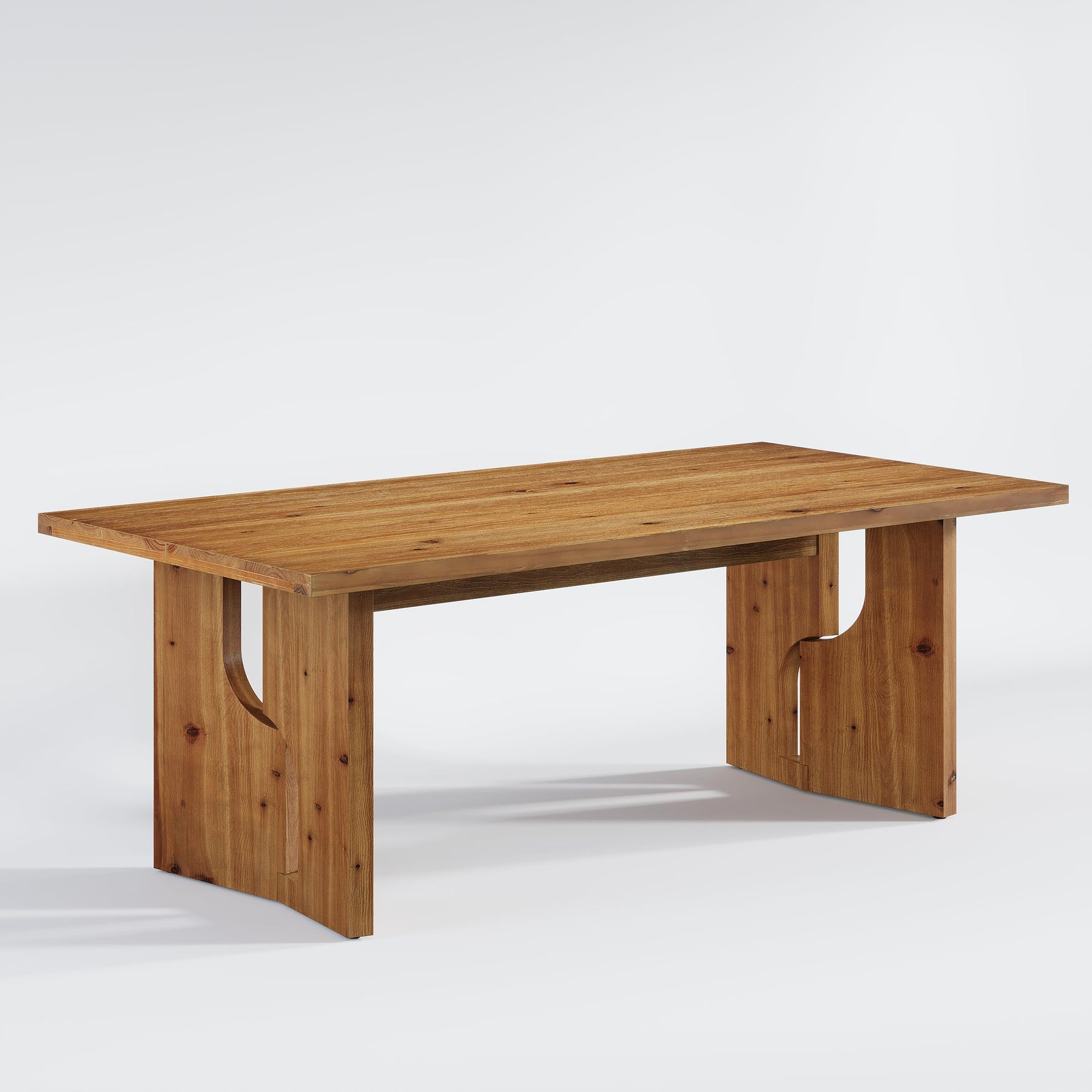 63" Solid Wood Conference Table for 4–6 People