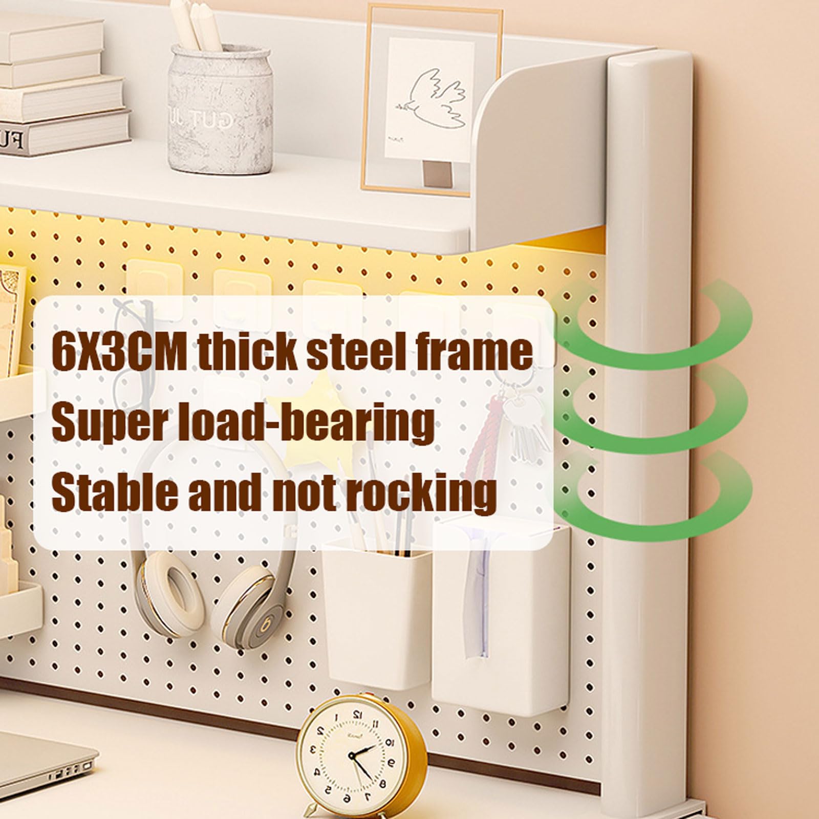 3-Tier Clamp-On Desk Organizer Shelf