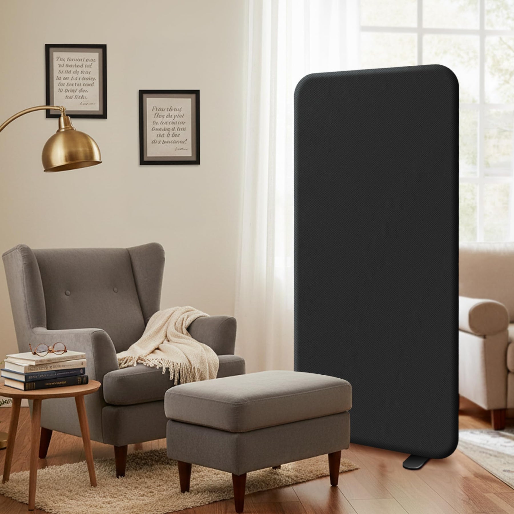 DECOLAB Standing Room Divider, Room Partition Panel, 29"x65"