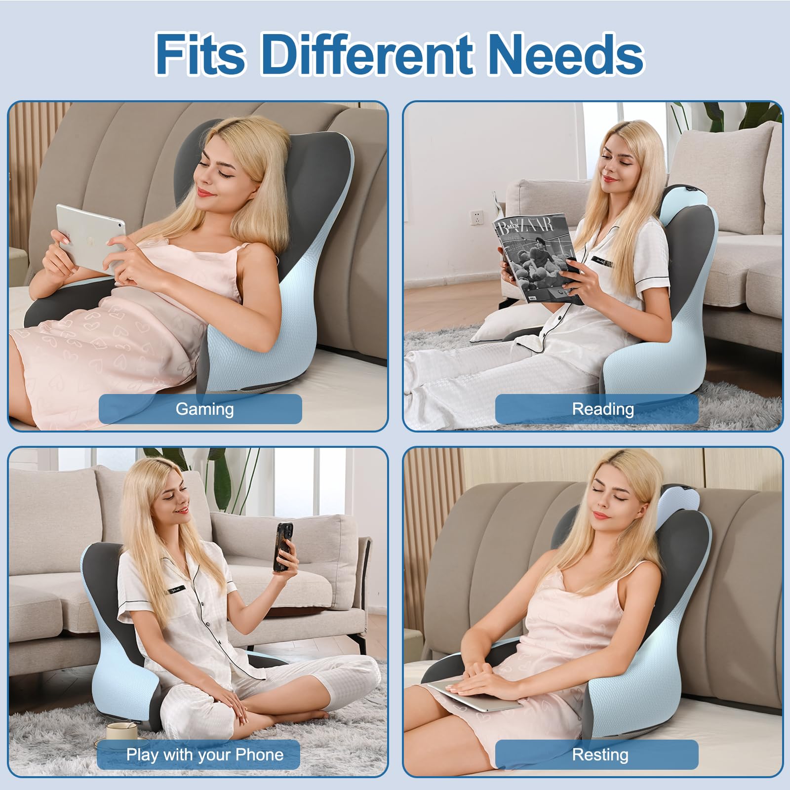 Reading Pillow with Arm & Lumbar Support