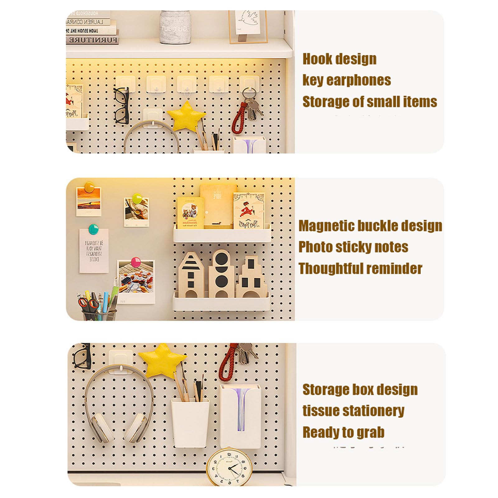 3-Tier Clamp-On Desk Organizer Shelf