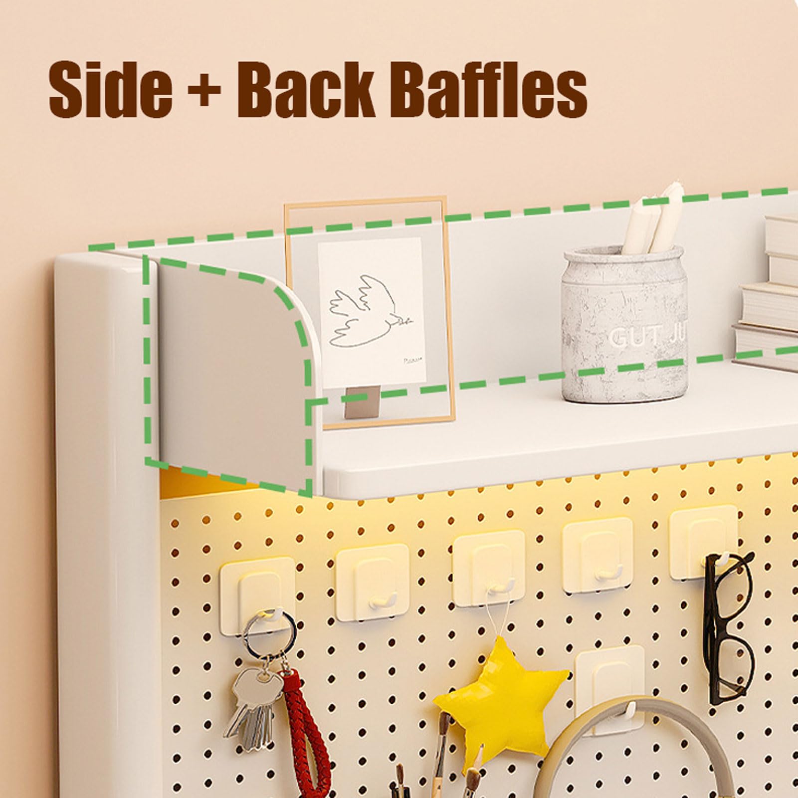 3-Tier Clamp-On Desk Organizer Shelf