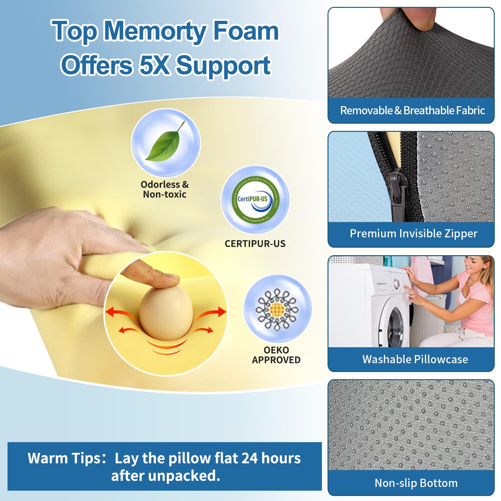 Reading Pillow with Arm & Lumbar Support
