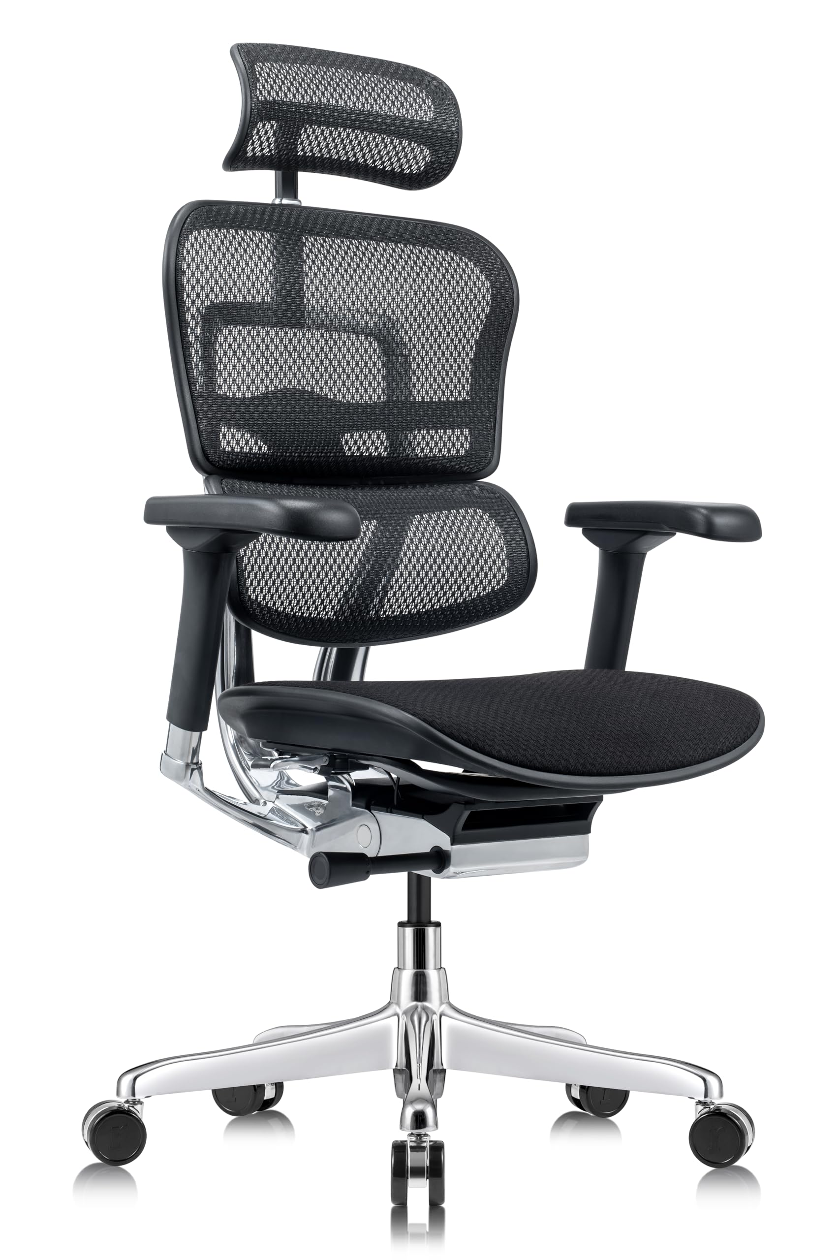 High-Back Ergonomic Office Chair with Adjustable Headrest