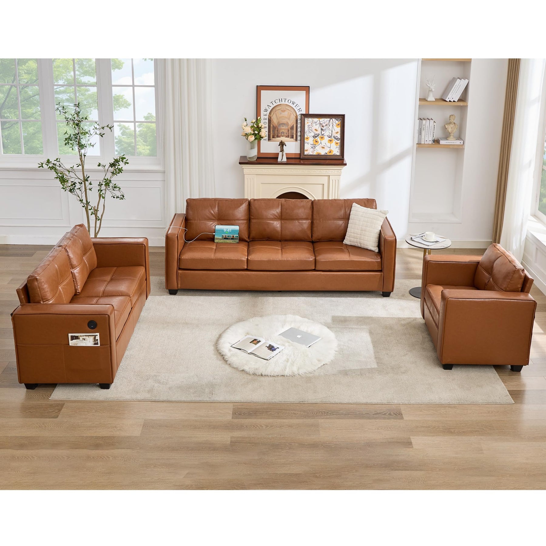 TYBOATLE Faux Leater Sofa