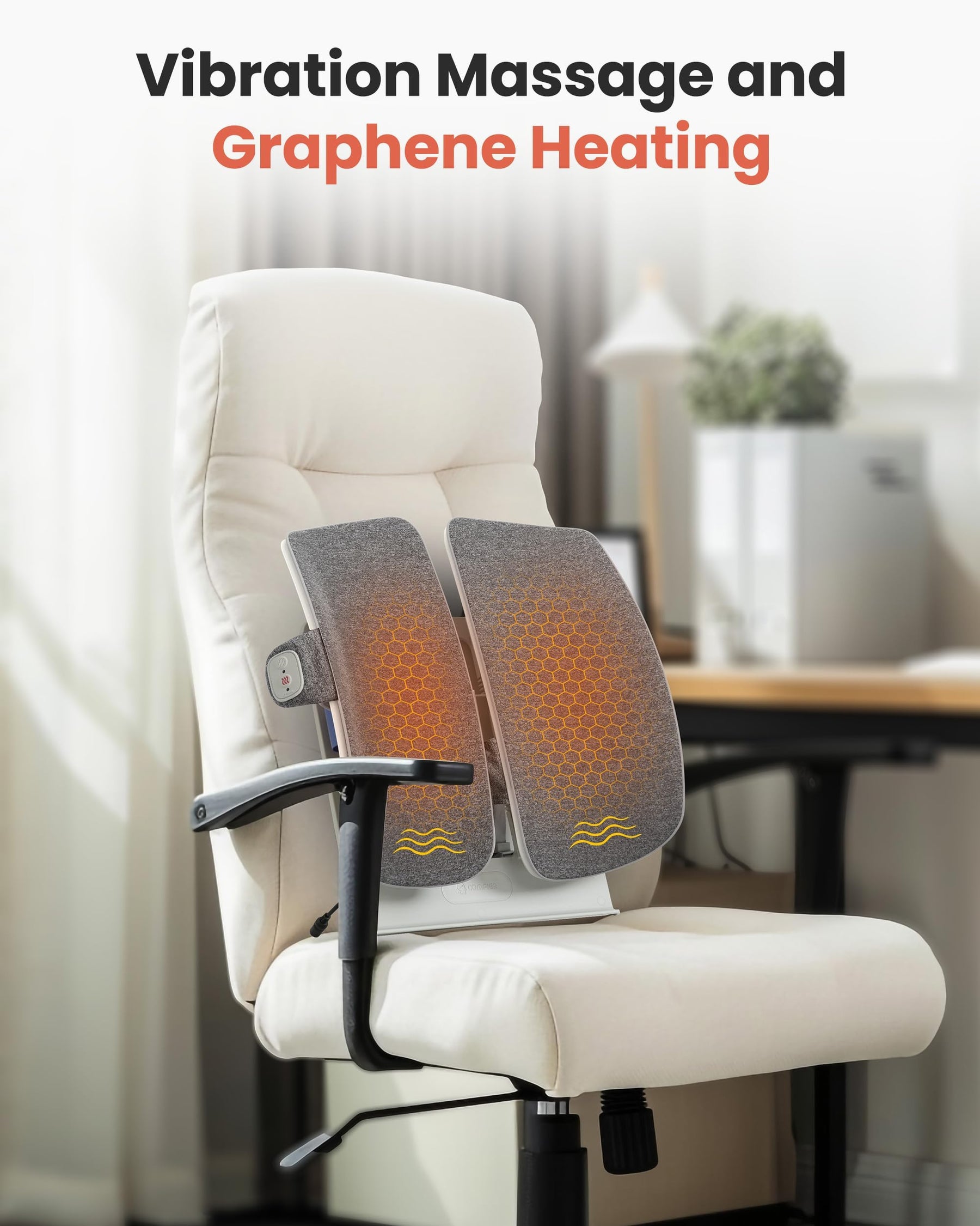 COMFIER Heated Lumbar Support Pillow