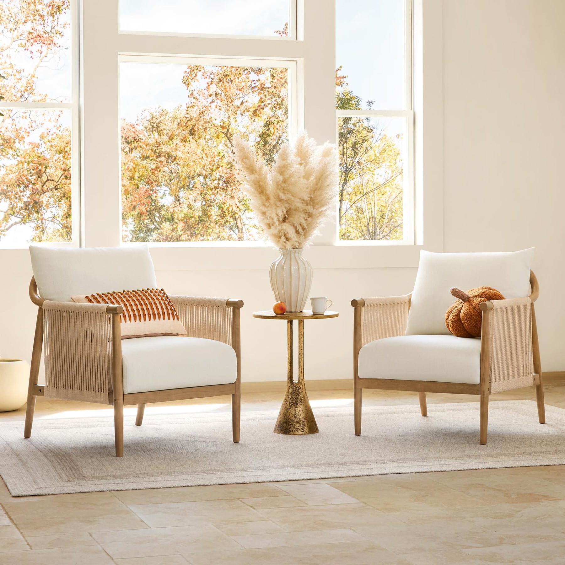 CHITA Braid Armchair, Modern Accent Chair for Living Room