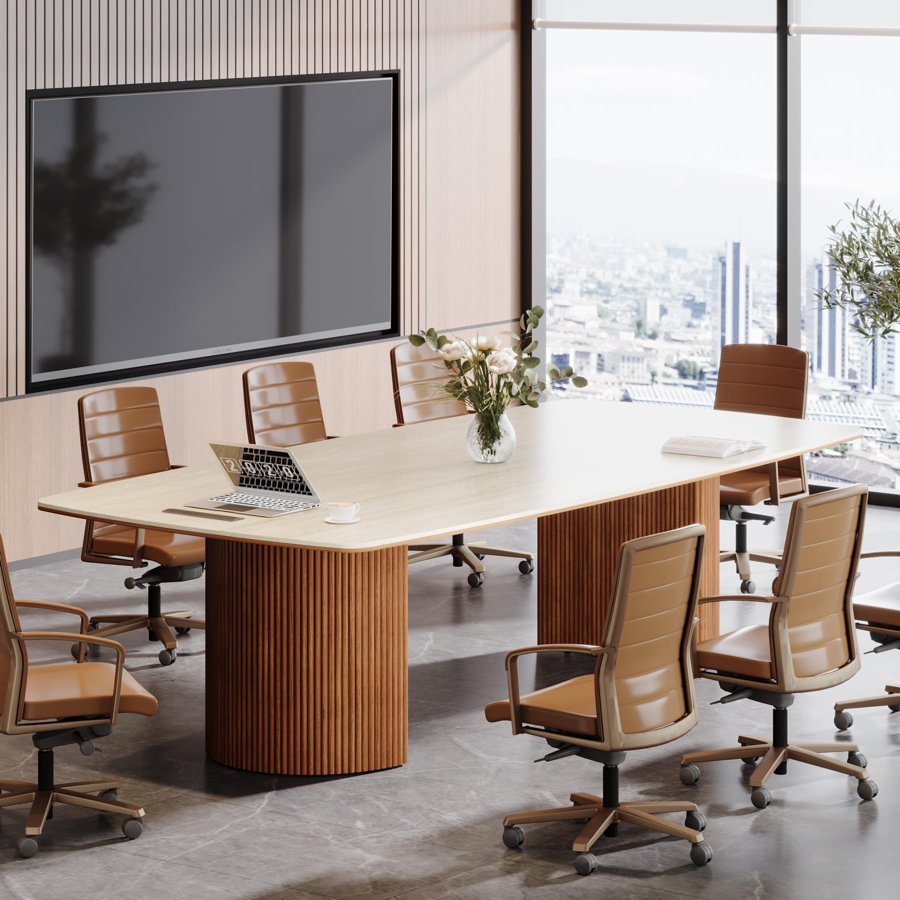 6.56ft Conference Table for 8–10 People