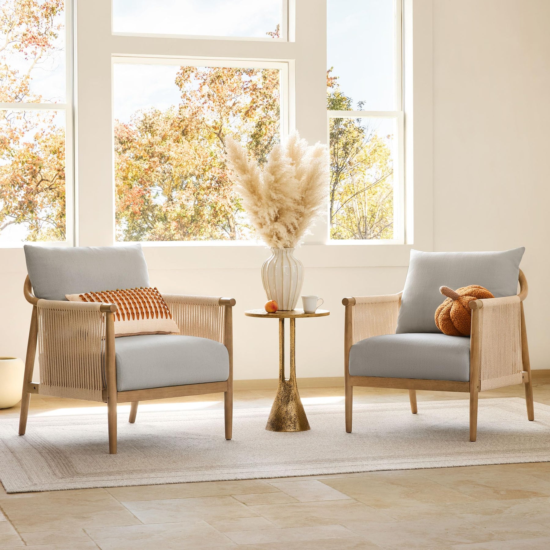 CHITA Braid Armchair, Modern Accent Chair for Living Room