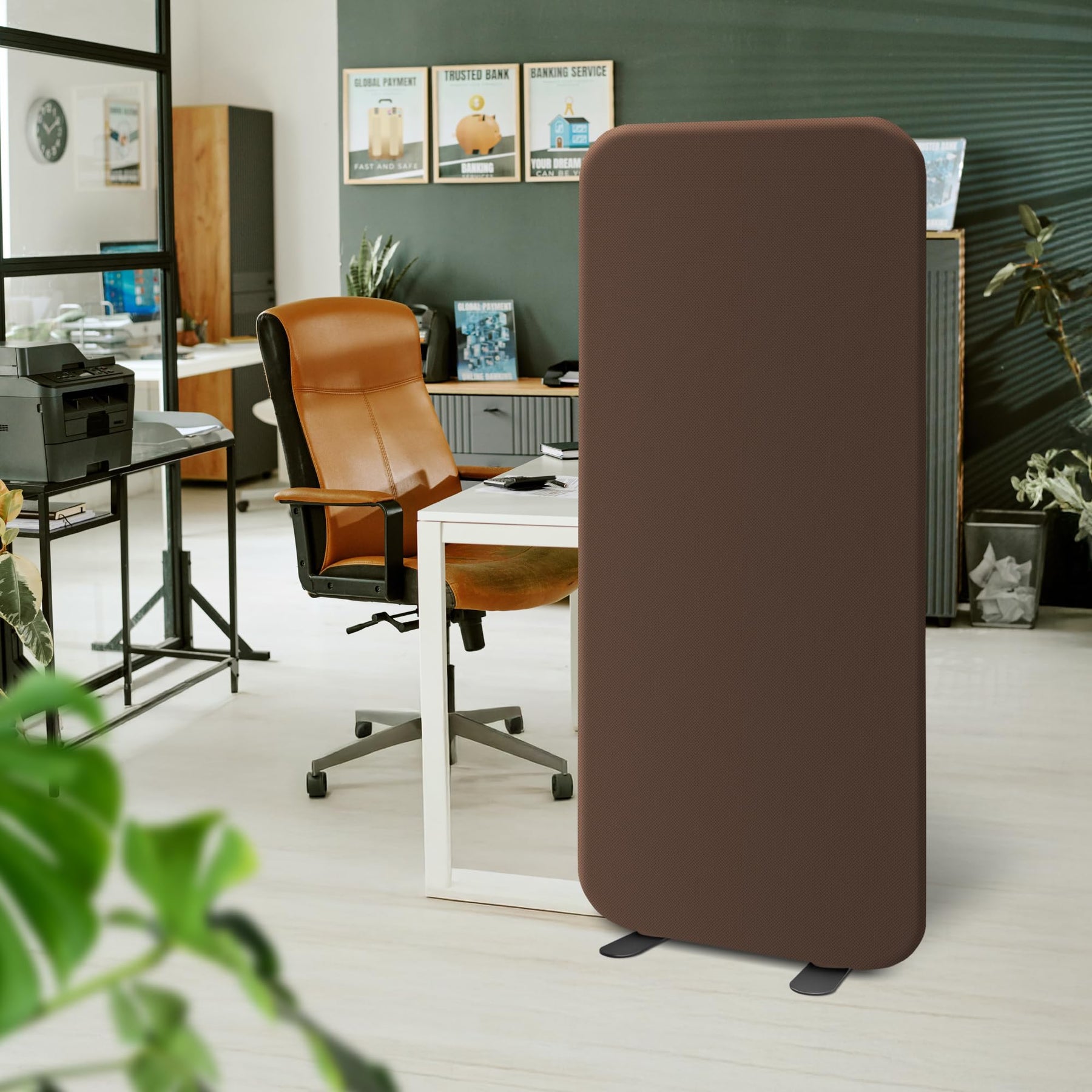 DECOLAB Standing Room Divider, Room Partition Panel, 29"x65"