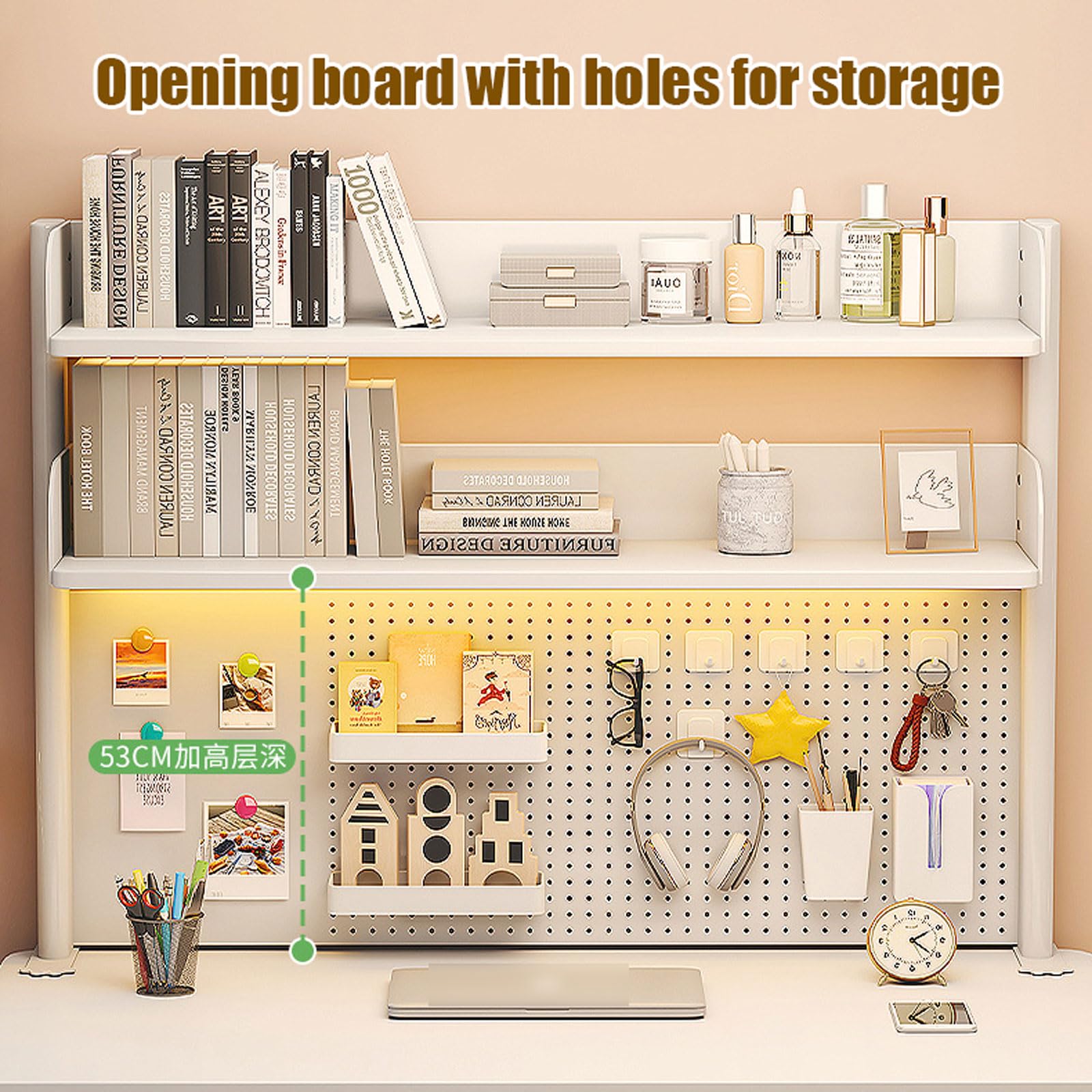 3-Tier Clamp-On Desk Organizer Shelf