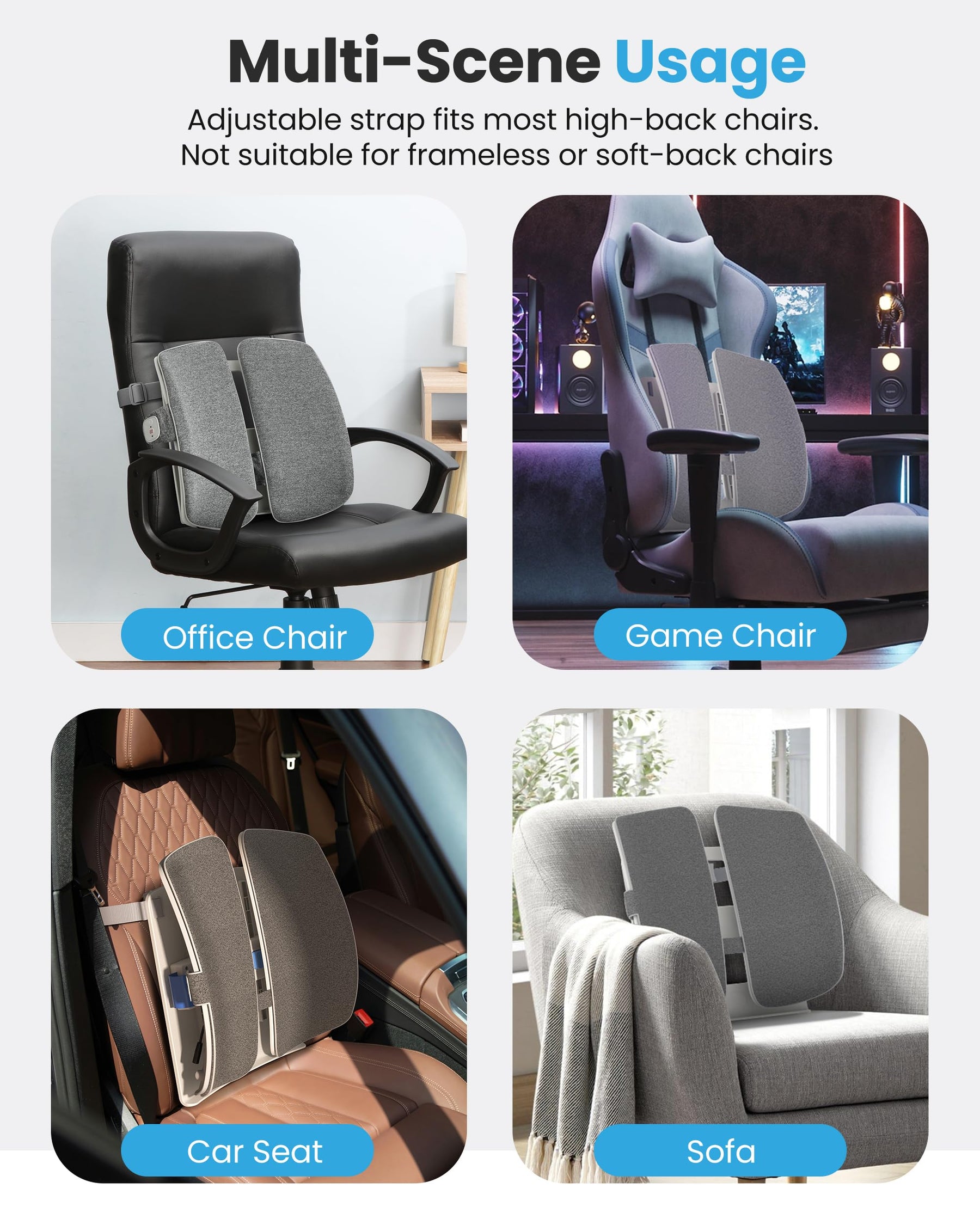 COMFIER Heated Lumbar Support Pillow