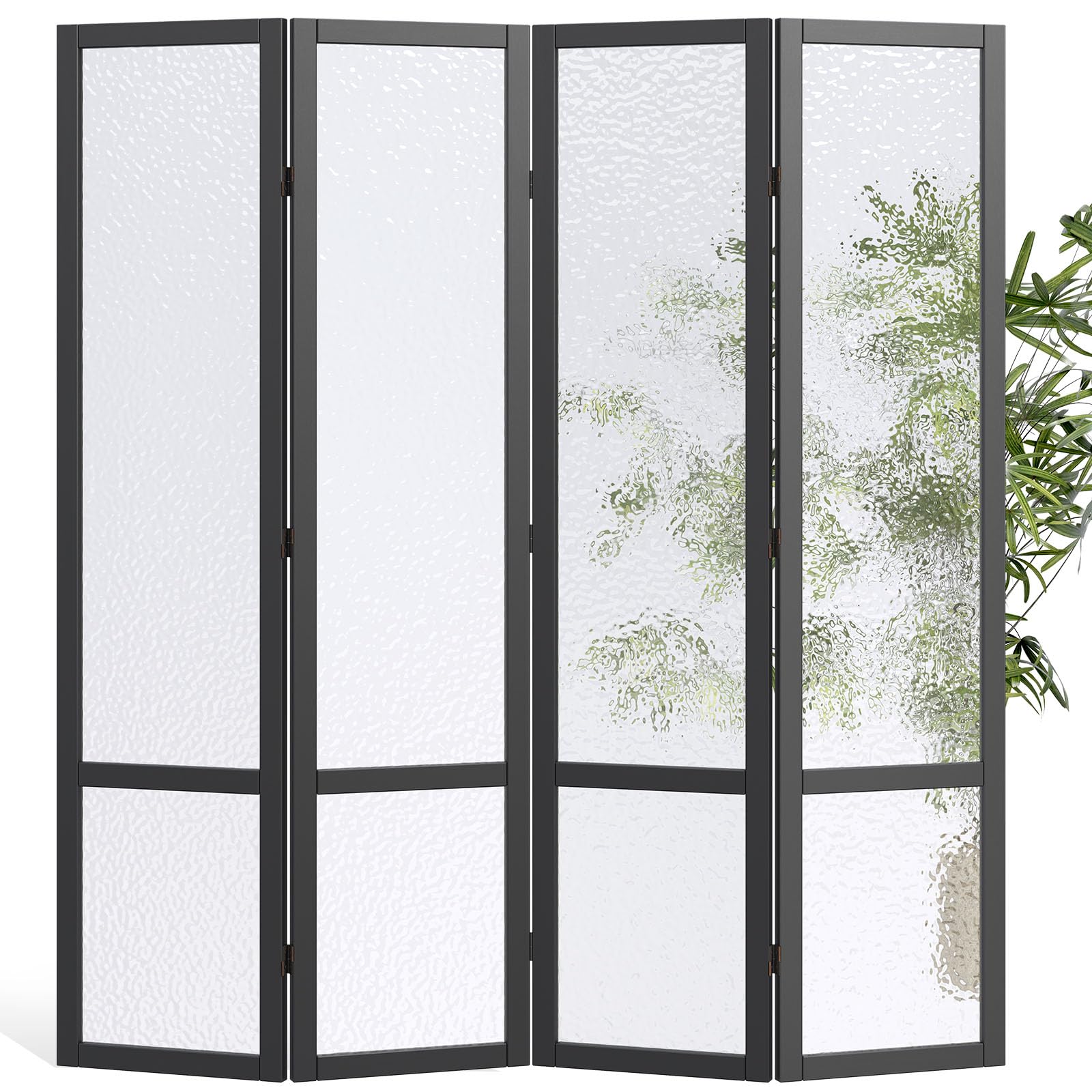 4-Panel Acrylic Privacy Room Divider