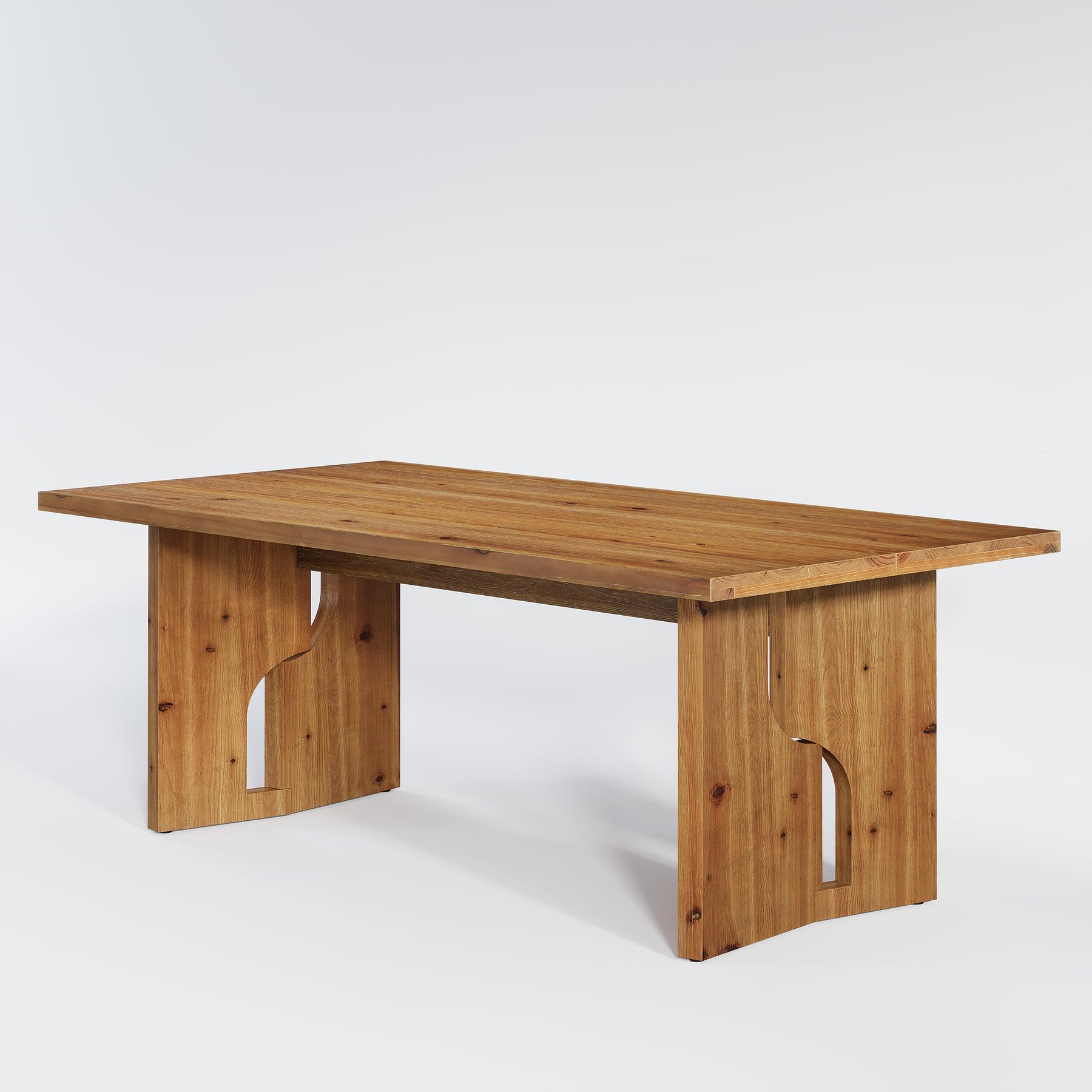 63" Solid Wood Conference Table for 4–6 People