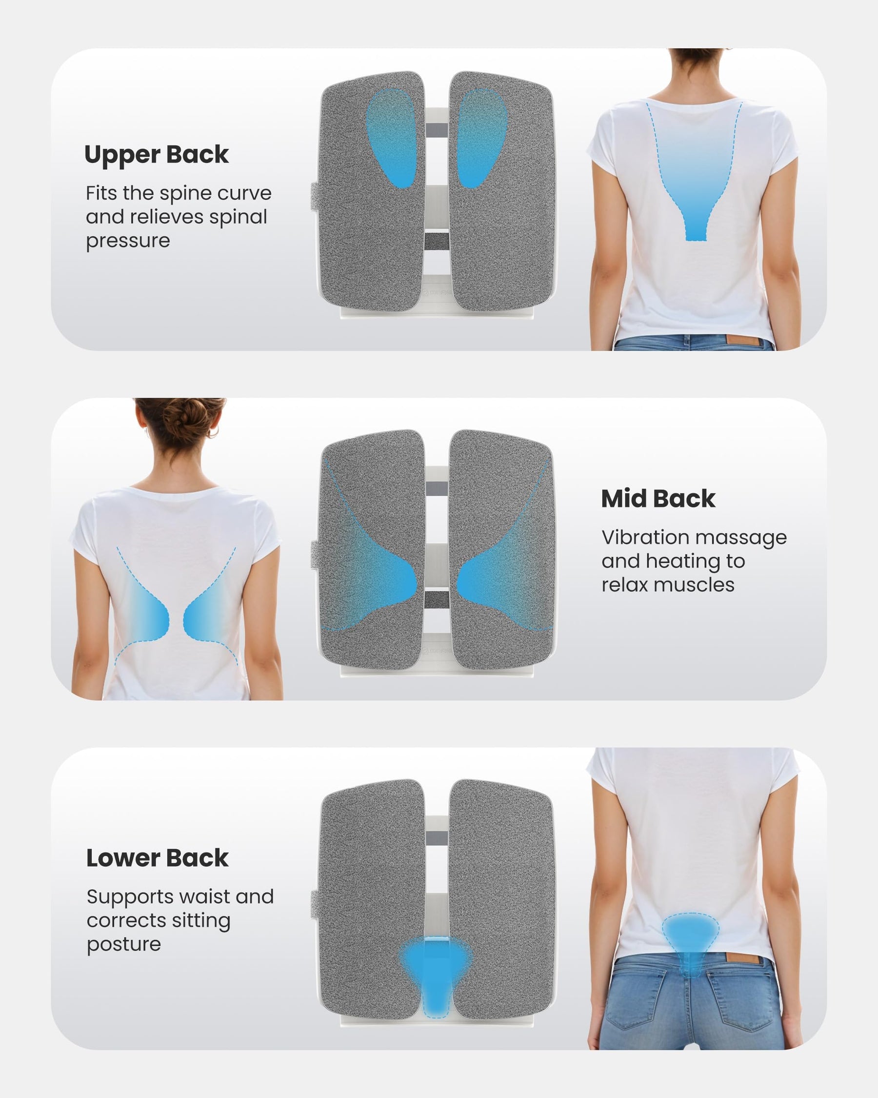 COMFIER Heated Lumbar Support Pillow